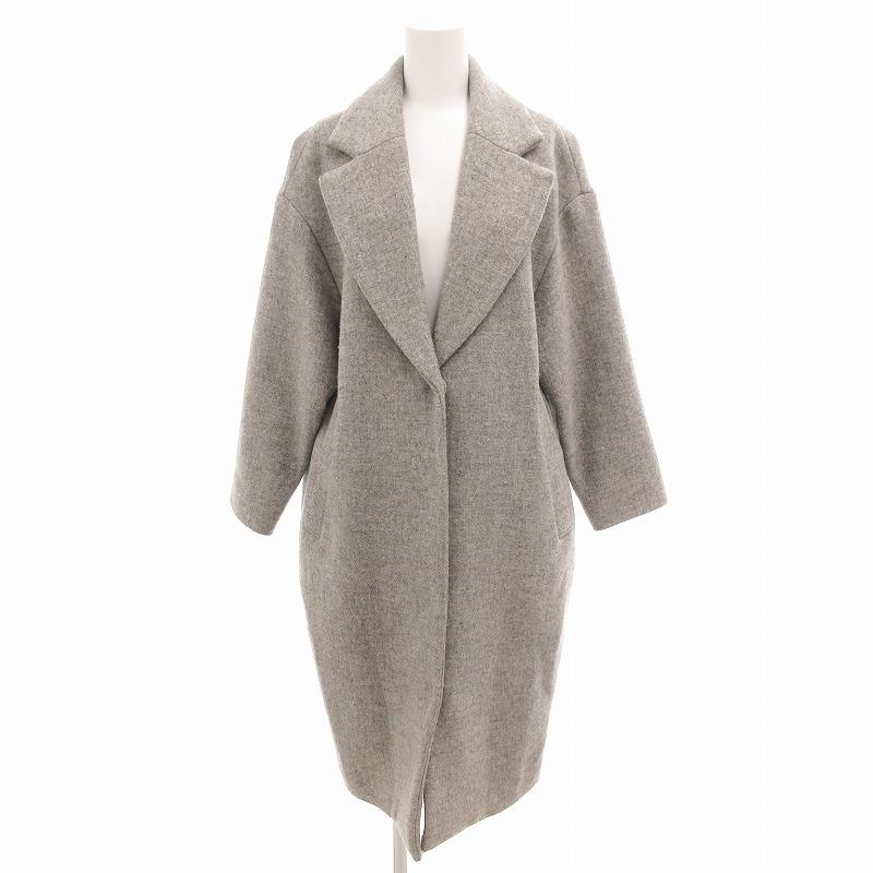 超美品 LOWRYS FARM メリノウールチェスターコート ブラック セール