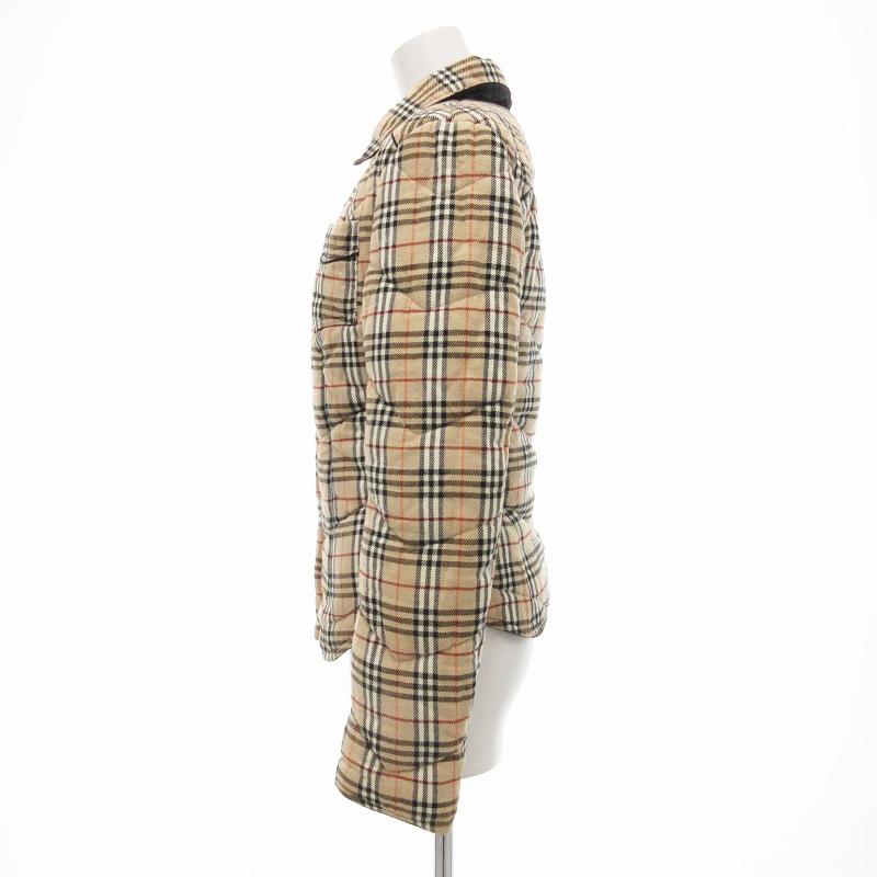 BURBERRY　ブルーレーベル　リバーシブル 中綿ジャケット　ノバチェック総柄 BURBERRY ブルーレーベル リバーシブル 中綿ジャケット ノバチェック総柄