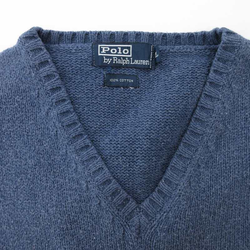 ポロ ラルフローレン POLO RALPH LAUREN ニットベスト ロゴ刺繍 XL