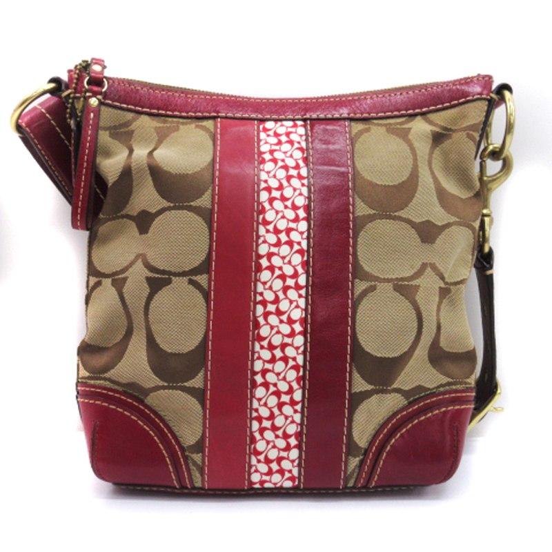 COACH コーチ シグネチャー ショルダーバッグ ストライプ COACH コーチ シグネチャー ショルダーバッグ ストライプ