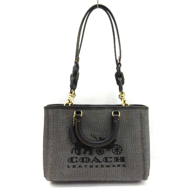 COACH リーストート28　デニム　キャンバス　2way COACH（コーチ） リース トート28 2WAY バッグ ショルダー キャンバス