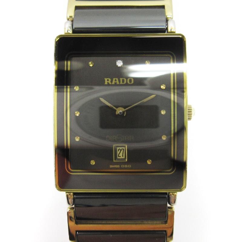 ラドー RADO ダイヤスター 腕時計 クォーツ デイト SS 160．0281