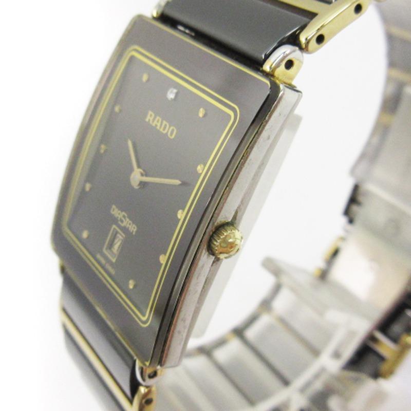 ラドー RADO ダイヤスター 腕時計 クォーツ デイト SS 160．0281