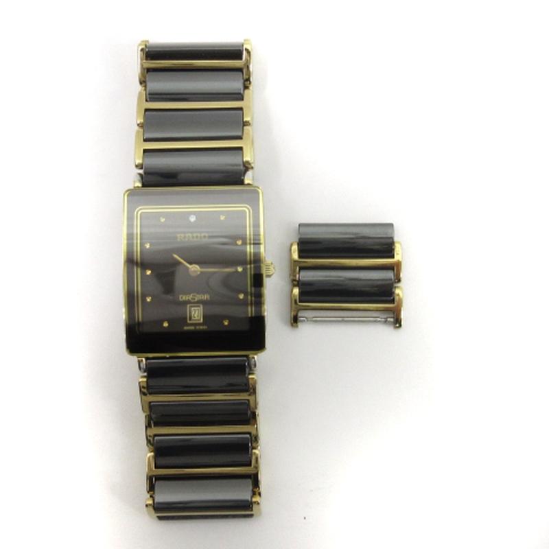 【稼働】RADO ダイヤスター デイト160.0281.3N クォーツ腕時計 Rado Diastar 160.0281.3n Gold Rado DiaStar full set unisex for