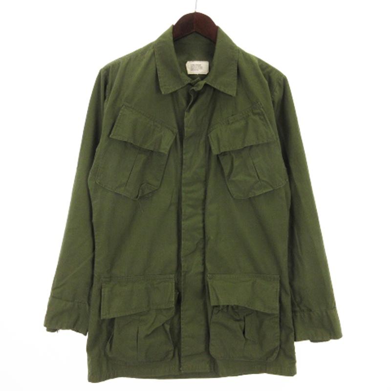 【中古】US ARMY 60s 4th ジャングルファティーグ リップストップ ジャケット ミリタリー 8405-935-4703 カーキ XS ユーエス アーミー US ARMY 60s 4th ジャングルファティーグ リップス