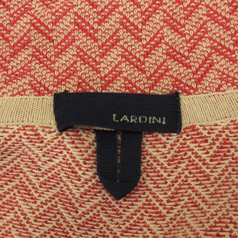 ラルディーニ LARDINI テーラード ジャケット ニット ヘリンボーン柄