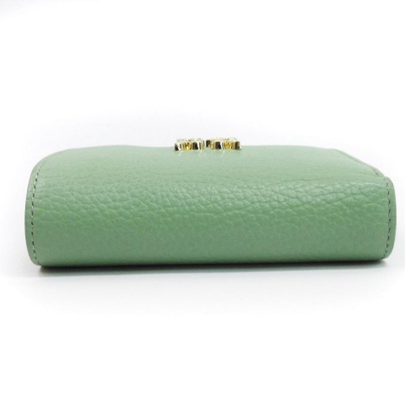 ラシットモノグラムプレートハーフウォレットミントグリーン　財布 ラシット RUSSET モノグラムプレート ハーフウォレット 二つ折り