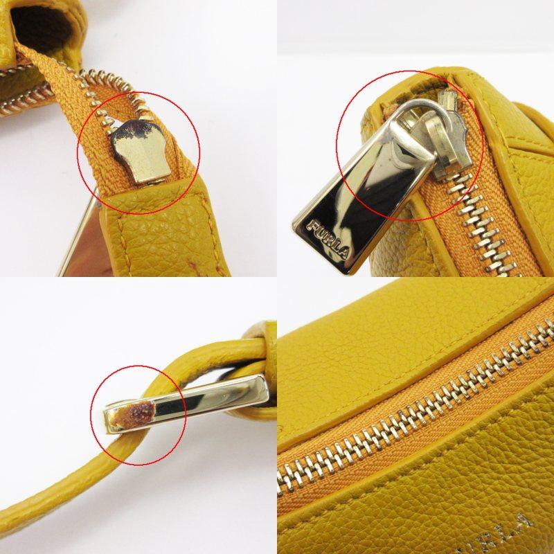 FURLA（フルラ） ショルダーバッグ レザー 本革 黄色 マスタード 