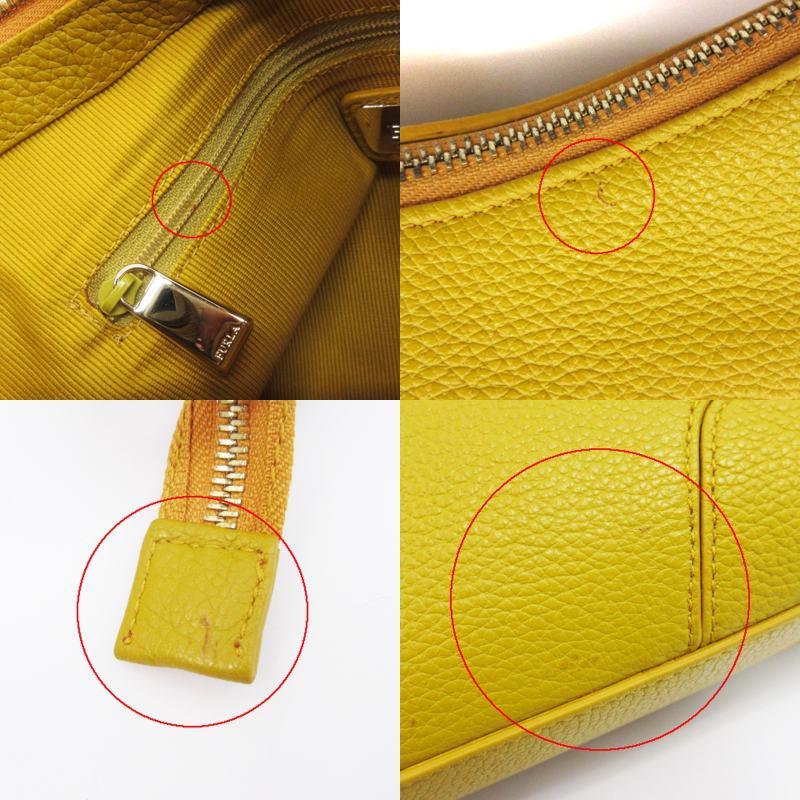 FURLA（フルラ） ショルダーバッグ レザー 本革 黄色 マスタード 