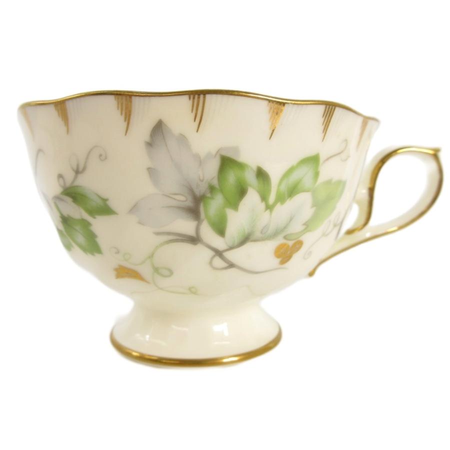 ホヤ HOYA グリーンリーフ GREEN LEAF カップ＆ソーサー リーフ柄 金彩