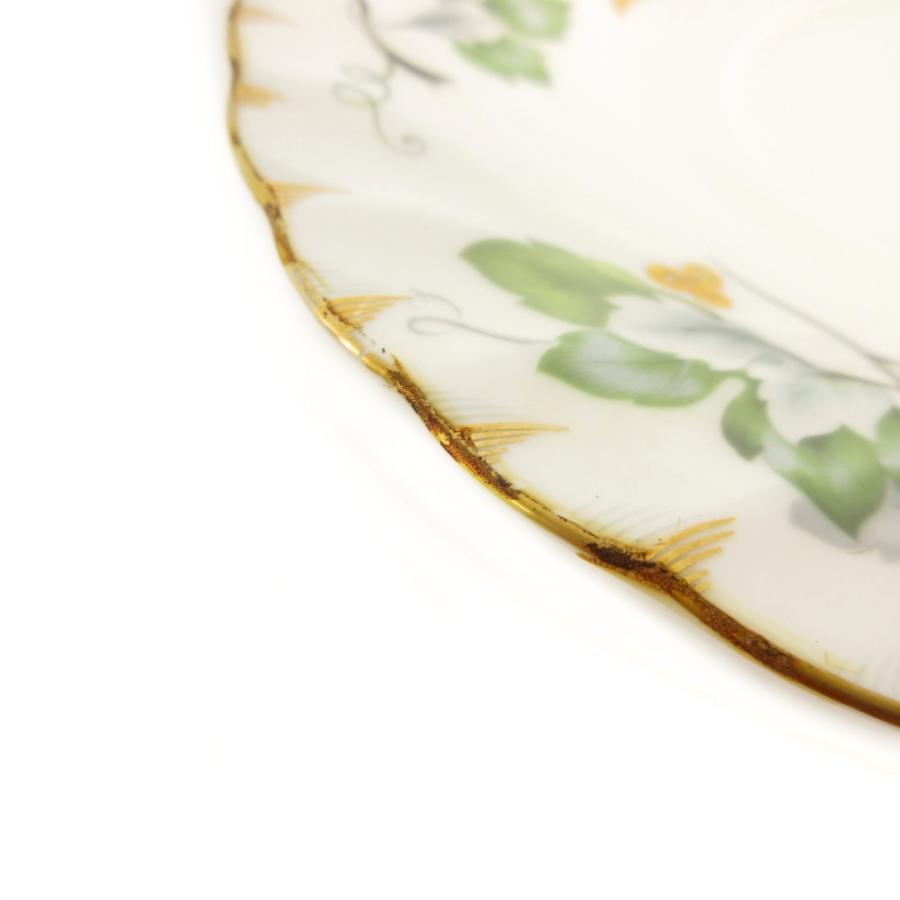 ホヤ HOYA グリーンリーフ GREEN LEAF カップ＆ソーサー リーフ柄 金彩