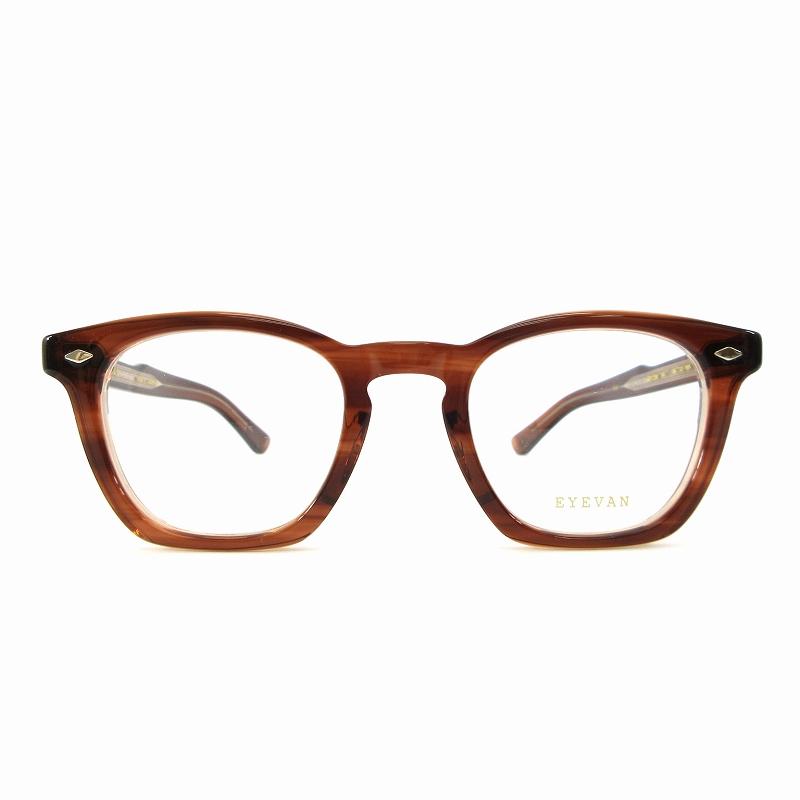 【ほぼ未使用】EYEVAN　アイヴァン　Beaufort　【伊達メガネレンズ付】 中古・古着通販】EYEVAN 7285 (アイヴァン) 伊達眼鏡 ブラウン