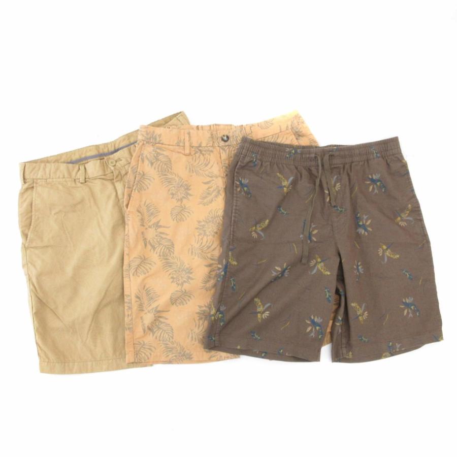 Perfumecloset ハーフパンツ　ネイビー　イエロー　Mサイズ 前とじ天竺ハーフパンツ 紳士 ライトイエロー XL トップバリュ