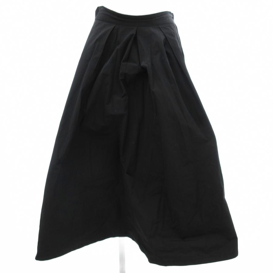 マチャット MACHATT フレアスカート イージー ミモレ ロング F 黒