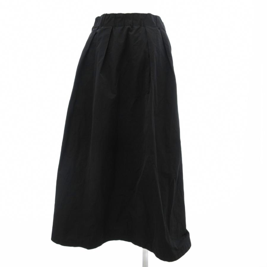 マチャット MACHATT フレアスカート イージー ミモレ ロング F 黒
