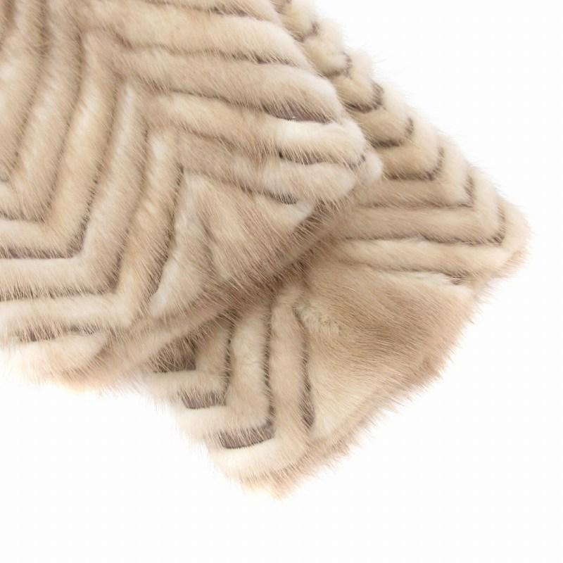 エンバ EMBA ファーコート 毛皮 シェアードミンク ベージュ /AE □ECT