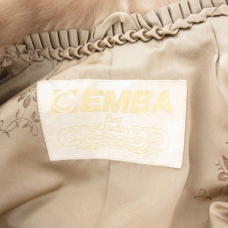 エンバ EMBA ファーコート 毛皮 シェアードミンク ベージュ /AE □ECT