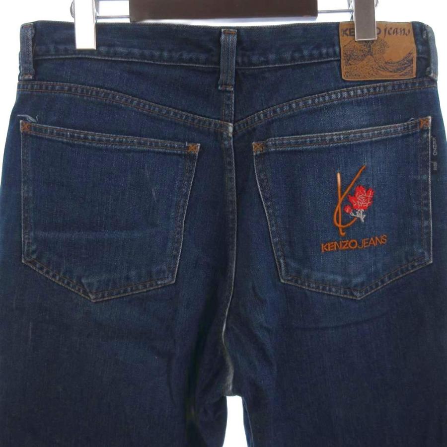 ケンゾー KENZO JEANS ワイド デニムパンツ ジーンズ 北斎パッチ