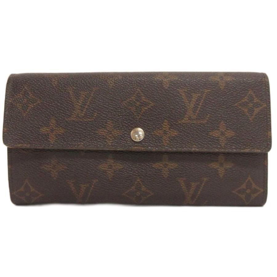 VUITTON 長財布 モノグラム PVC ポルトフォイユサラ 本革　フラップ VUITTON 長財布 モノグラム PVC ポルトフォイユサラ 本革