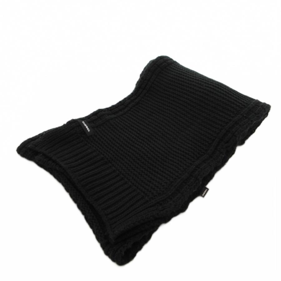 DIESEL（ディーゼル） マフラー ストール ニット 黒 ブラック /FF □FF