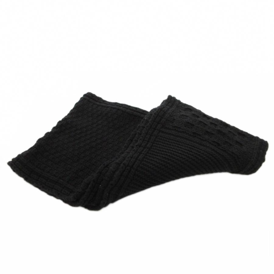 DIESEL（ディーゼル） マフラー ストール ニット 黒 ブラック /FF □FF