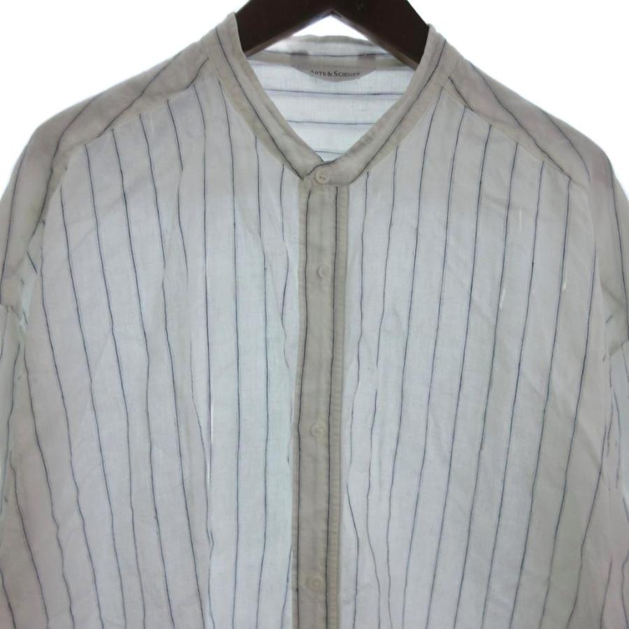 アーツ&サイエンス 美品 25SS バンドカラー シャツ リネン 長袖