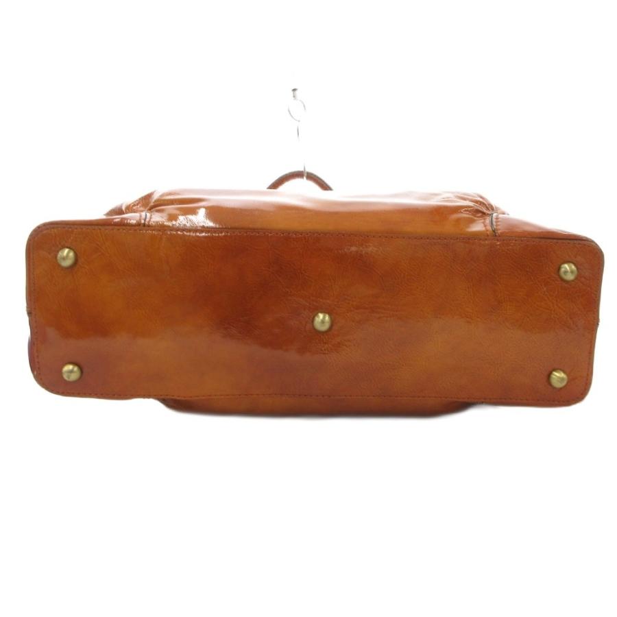 GRES ハンドバッグ がま口 エナメル レザー ピンク ゴールド金具 1441