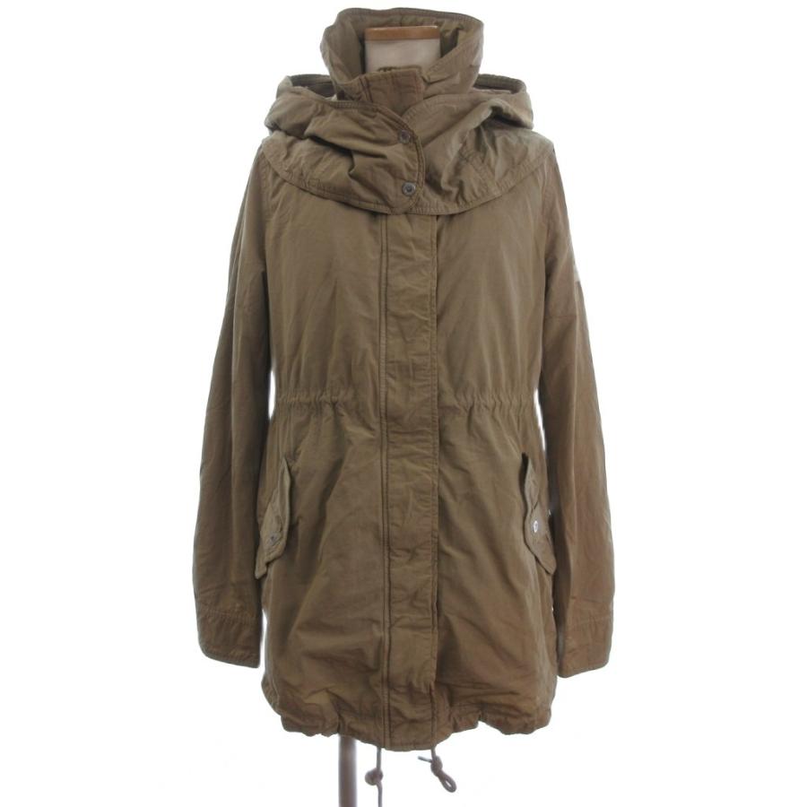 【中古】タトラス CLAUDIA インナーダウン付き モッズコート ロング フード LTA14S4386 ベージュ 02 M位 レディース タトラス TATRAS CLAUDIA インナーダウン付き モッズコート ロング