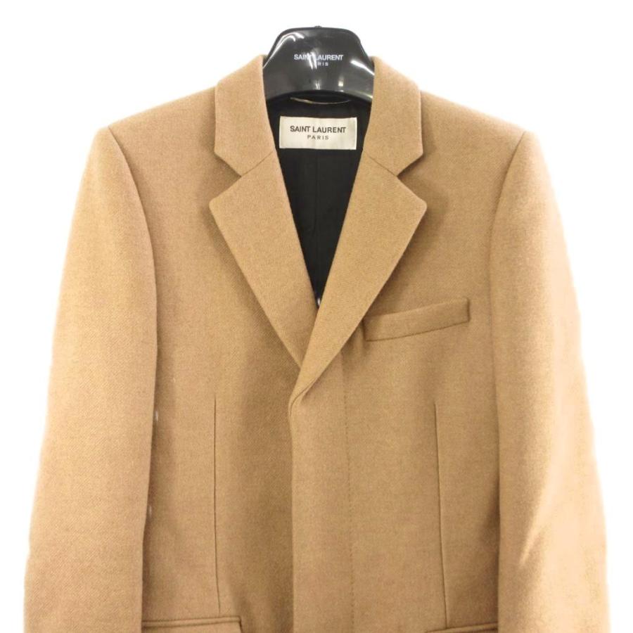 サンローラン パリ SAINT LAURENT PARIS 19年製 チェスターコート比翼