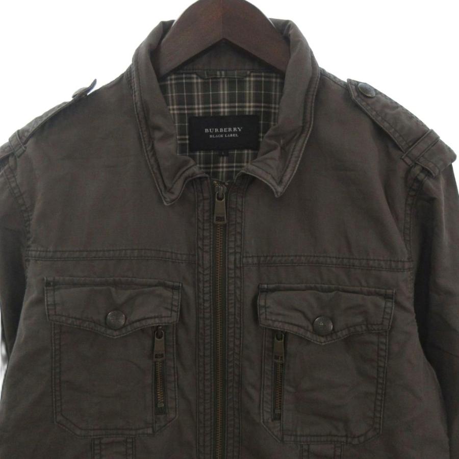 BURBERRY ブラック ミリタリージャケット BURBERRY BLACK LABEL（バーバリーブラックレーベル） ミリタリー