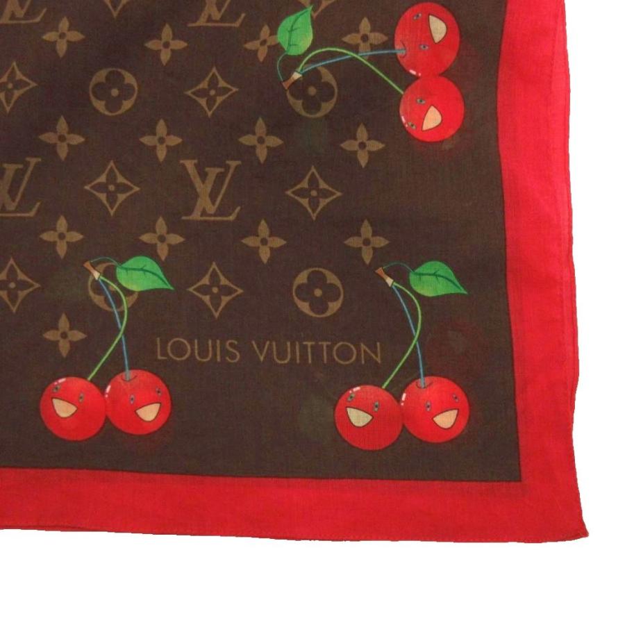 LOUIS VUITTON ルイヴィトン 村上隆 モノグラム チェリー スカーフ