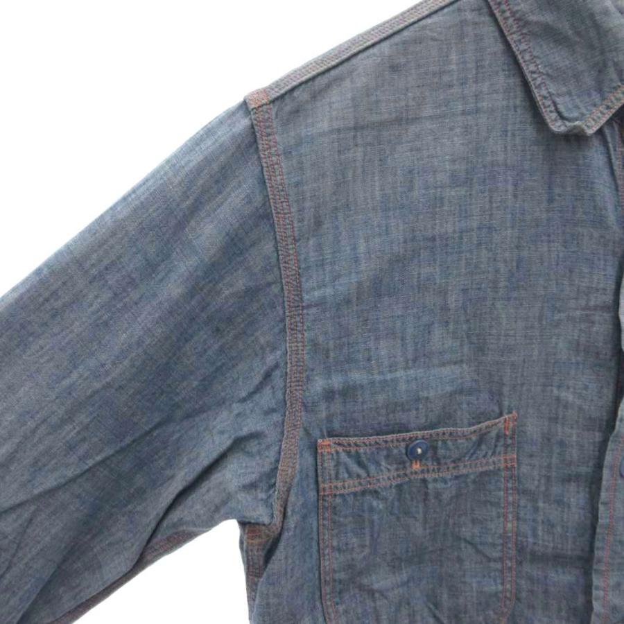オアスロウ orslow デニムシャツ 長袖 2 インディゴブルー /FF メンズ