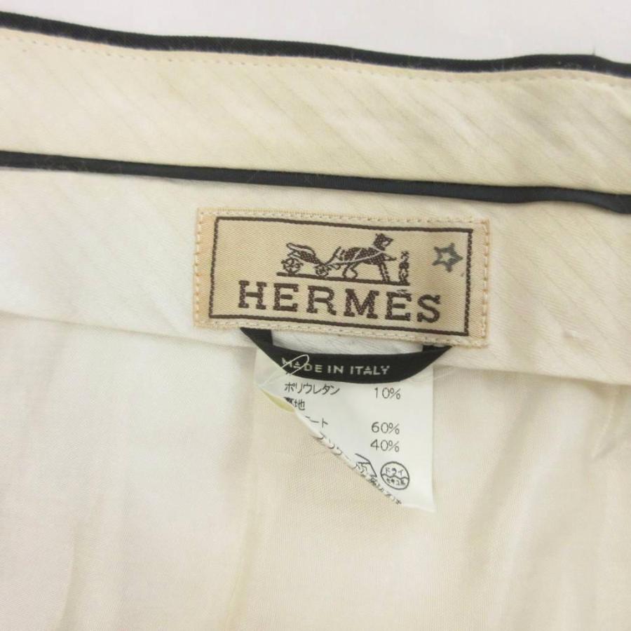 HERMES（エルメス） スラックス パンツ センタープレス 紺 ネイビー 52