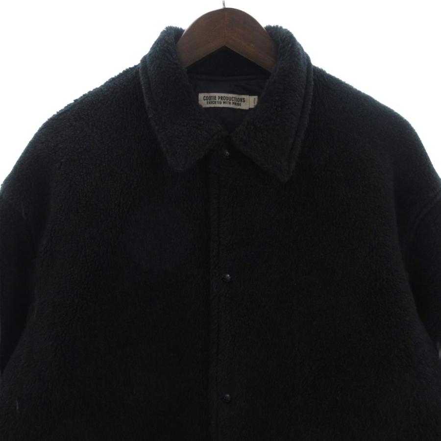 クーティー COOTIE ボア コーチジャケット 中綿 黒 ブラック L メンズ