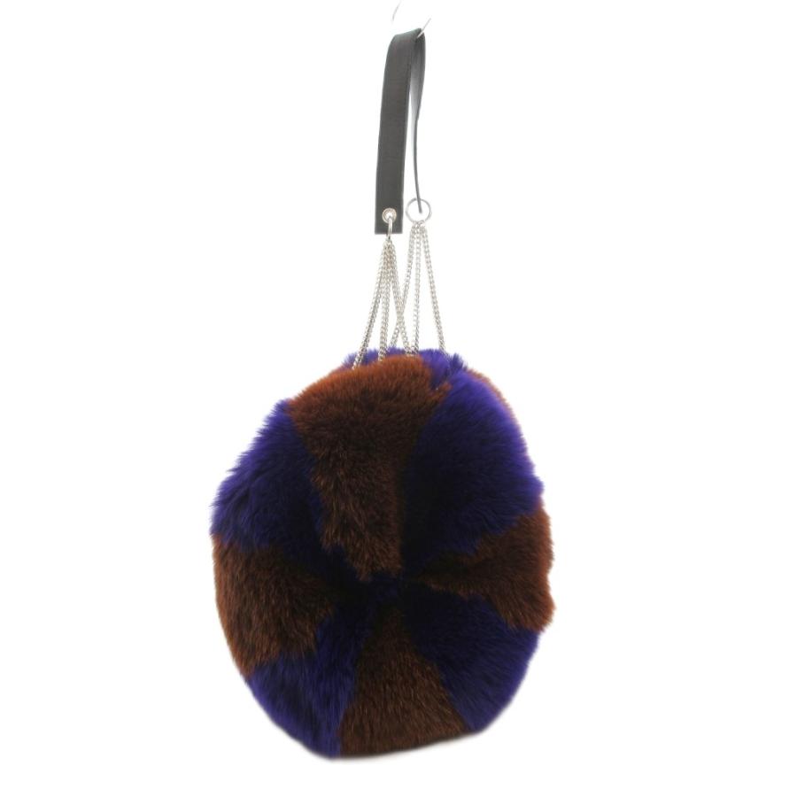 【限定】LUDLOW ラドロー フォックスファー バッグ ブルー 限定】LUDLOW ラドロー フォックスファー バッグ ブルー LUDLOW