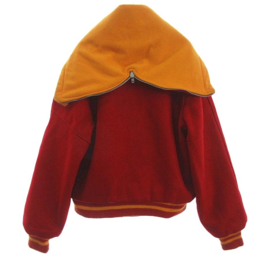 デロング Delong ヴィンテージ スタジャン フード ウール 赤 レッド 18