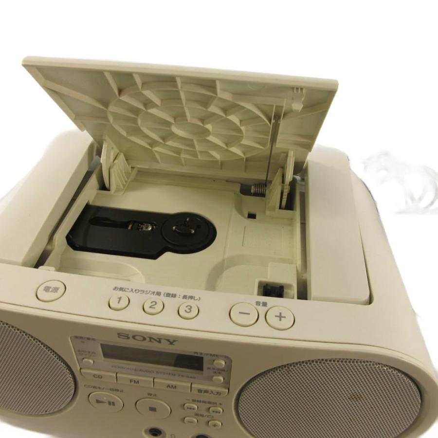 ソニー SONY ZS-S40 CDラジオ・ラジカセ CDプレイヤー ラジオ 白