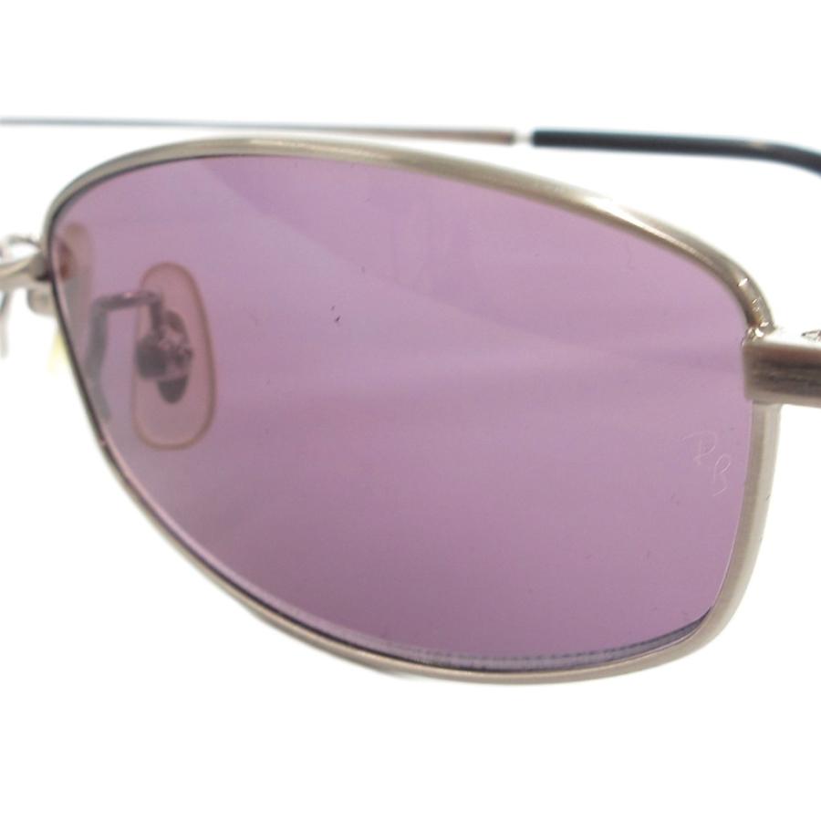 レイバン RAY BAN サングラス 57ロ16 オーバル型 シルバーカラー 銀色 
