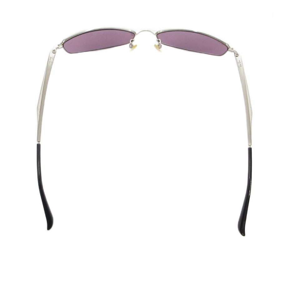 レイバン RAY BAN サングラス 57ロ16 オーバル型 シルバーカラー 銀色 