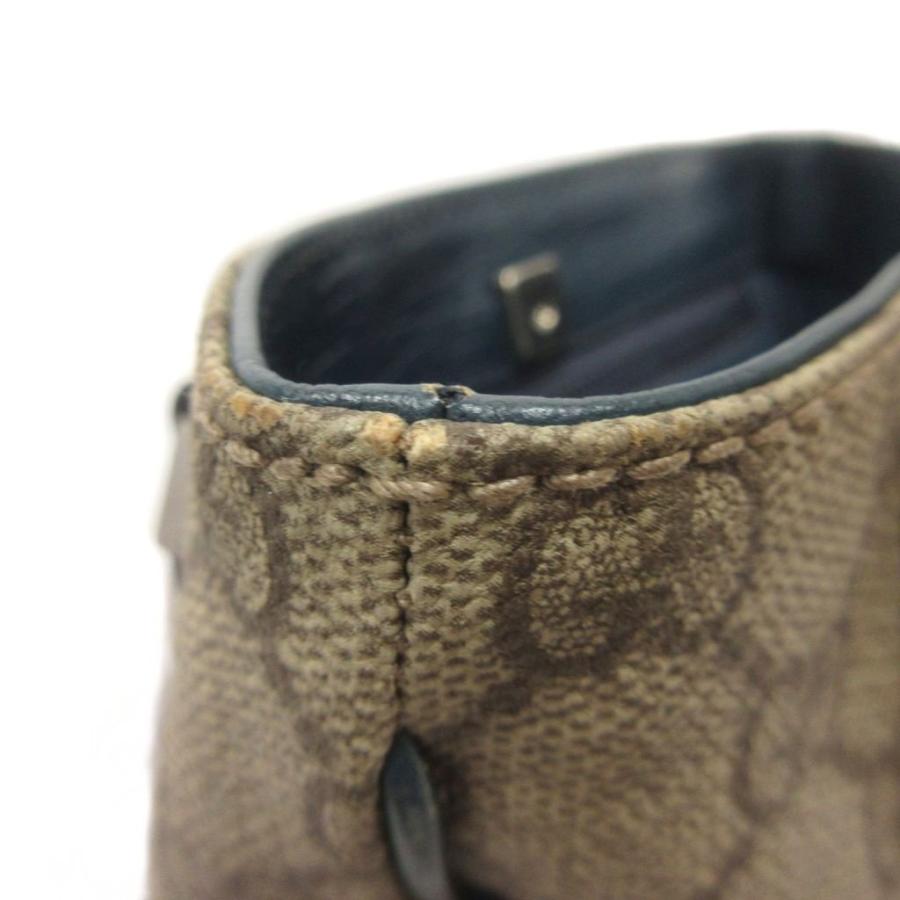 【中古】グッチ GUCCI ミニ トート ハンドバッグ GGスプリーム PVC レザー 114600 ベージュ グリーン系 レディース GUCCI（グッチ） ミニ トート ハンドバッグ GGスプリーム PVC レザー