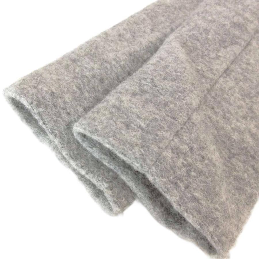 【美品】スリードッツ ウールジャージ素材 メンズ チェスターコート L グレー 美品☆ スリードッツ ／ チェスターコート Lサイズ 美品】スリードッツ