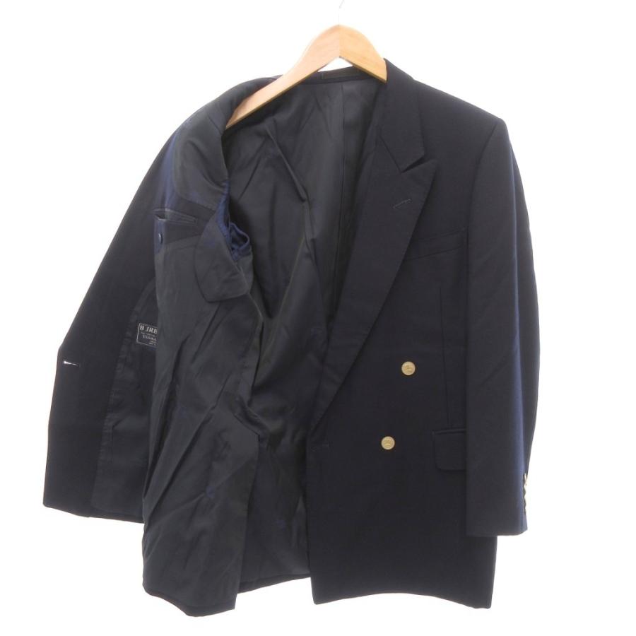 【中古】バーバリーズ Burberrys 紺ブレ ブレザー ジャケット ダブル 銀ボタン 紺 ネイビー /YJ ■ECT メンズ バーバリーズ Burberrys 紺ブレ ブレザー ジャケット ダブル 銀ボタン