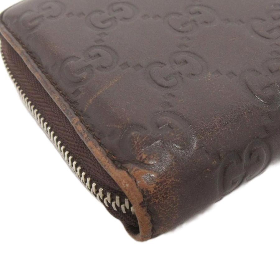 GUCCI（グッチ） シマ ラウンドファスナー 長財布 233025 レザー