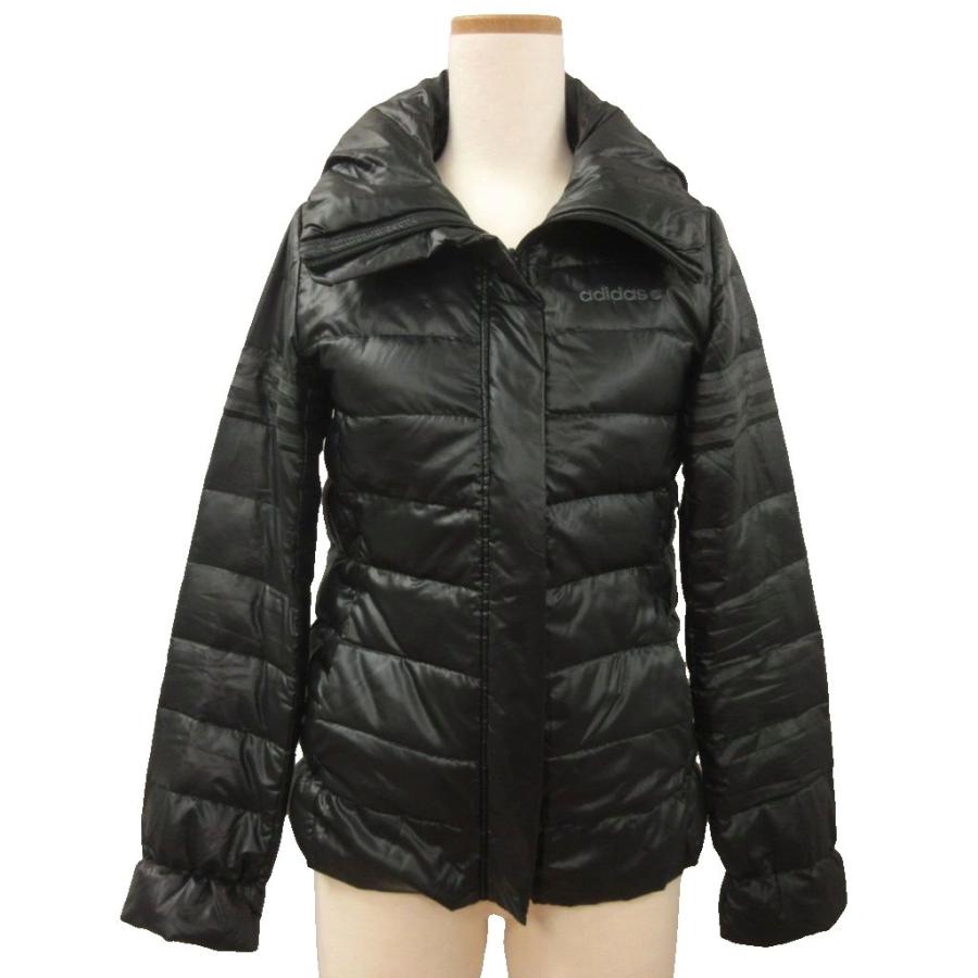 adidas（アディダス） ダウンジャケットブルゾン 薄手 JD1042 黒