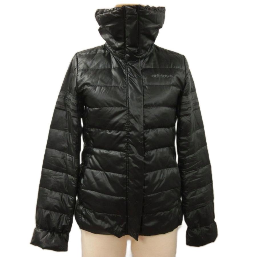 adidas（アディダス） ダウンジャケットブルゾン 薄手 JD1042 黒