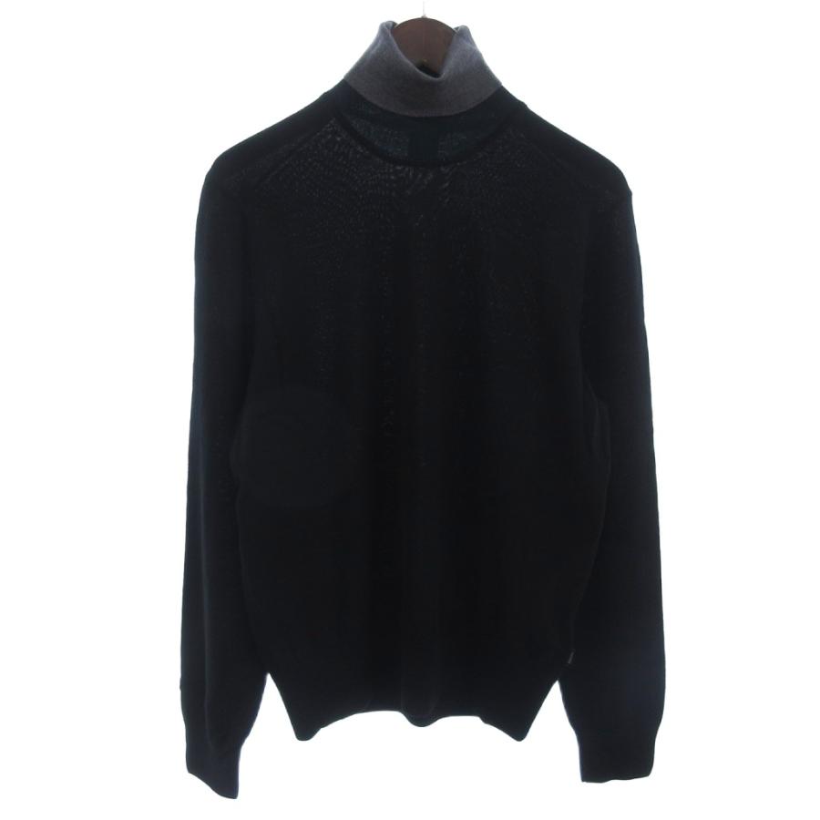 □美品 BOSS HUGO BOSS ボス タートルネックニットプルオーバー