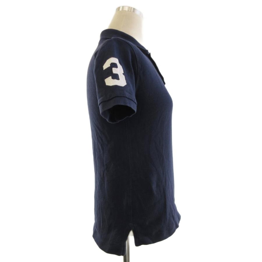 【現行】ポロ ラルフローレン ポロシャツ 半袖 ビッグ ポニー ロゴ刺繍 M 紺 現行】ポロ ラルフローレン ポロシャツ 半袖 ビッグ ポニー ロゴ刺繍 M