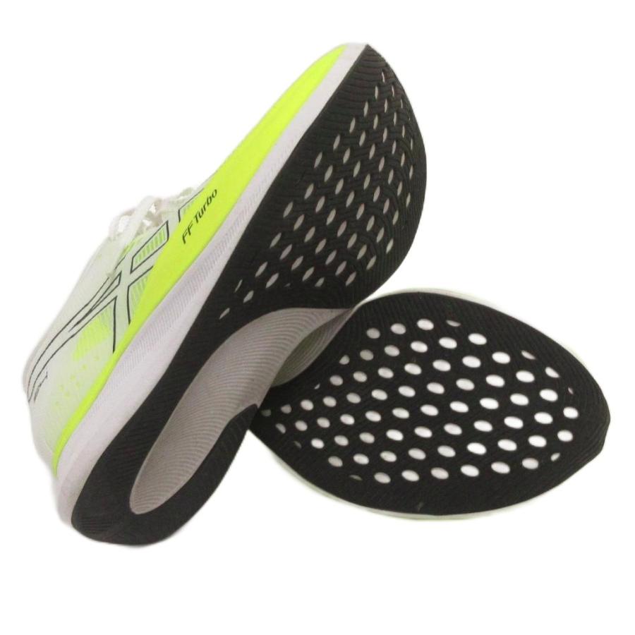 まる　美品　アシックス　S4 ランニングシューズ　FF Turbo 27 アシックス（ASICS）（メンズ）ランニングシューズ S4 ブルー ホワイト