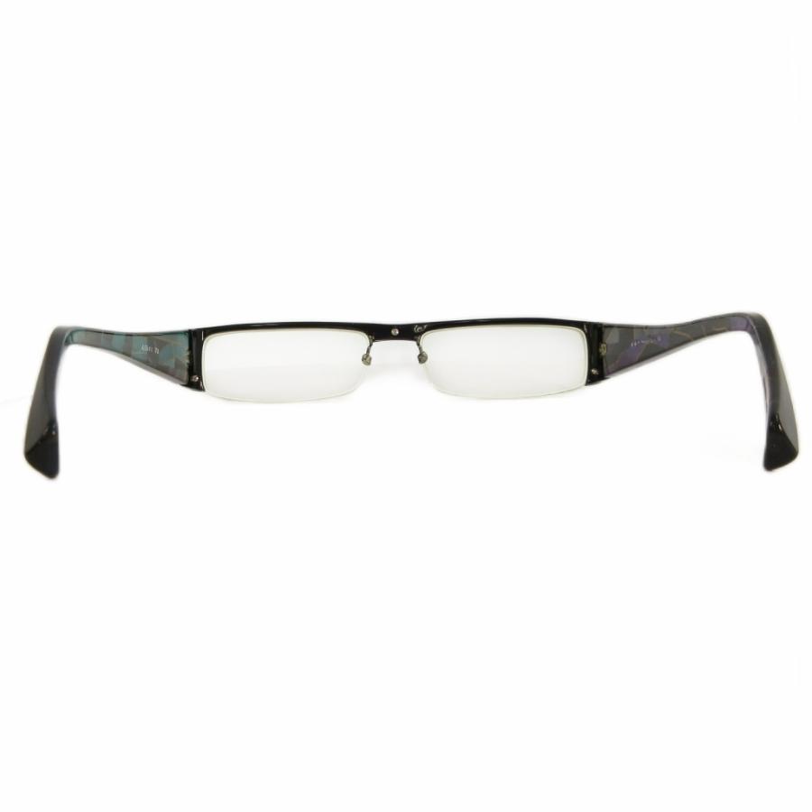 アランミクリ A0649 ヴィンテージ 眼鏡 めがね 度入り ハーフリム 黒 アランミクリ alain mikli メガネ 眼鏡 スクエア ハーフリム 度入り