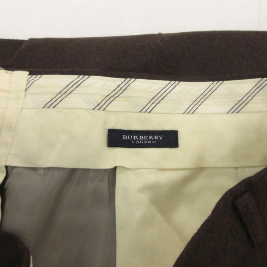 【新品未使用品】BURBERRY スラックス ブラウン 中古・古着通販】Burberry's (バーバリーズ) ウールスラックス